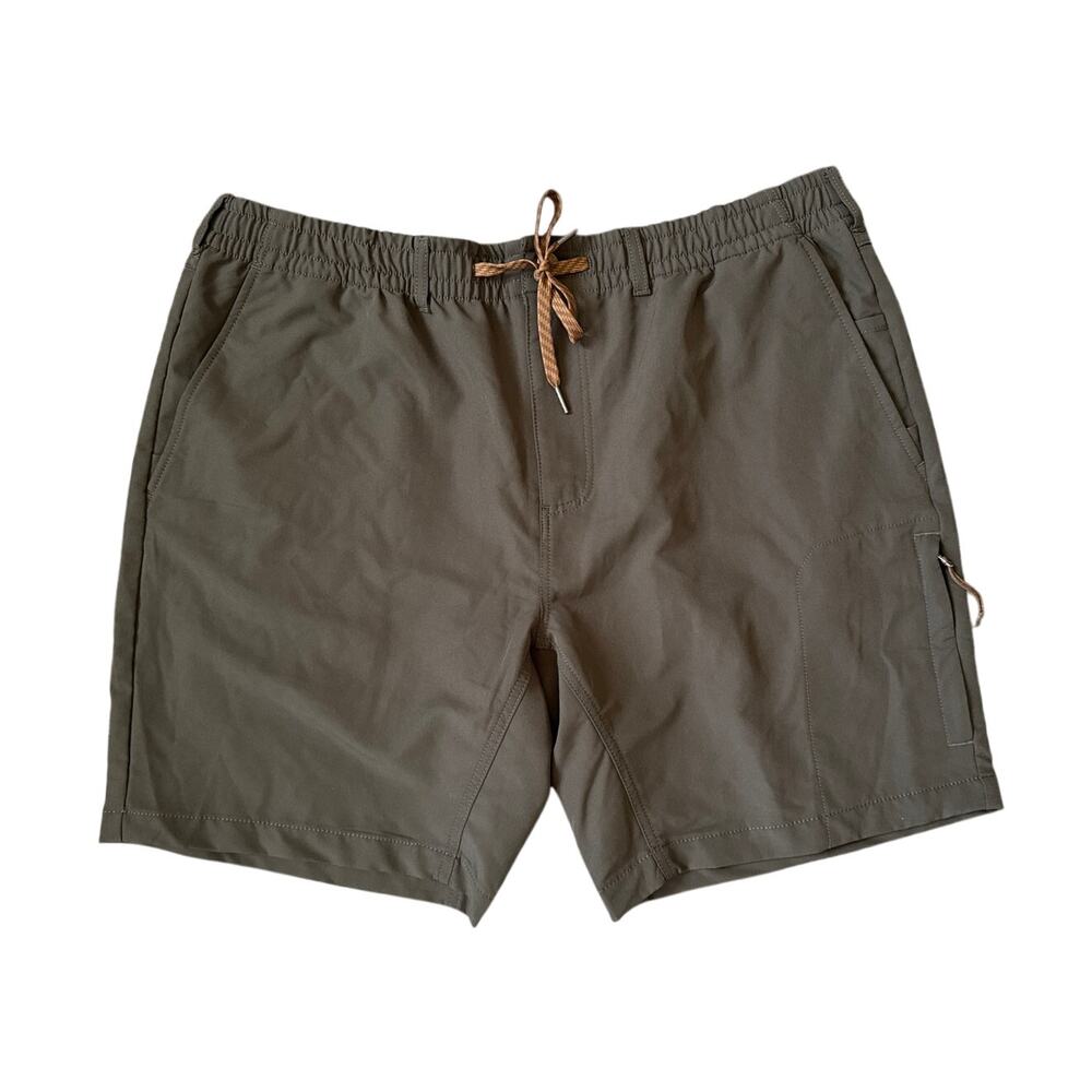 WREN Mens Trekking Shorts in Dark Sage Size XXL